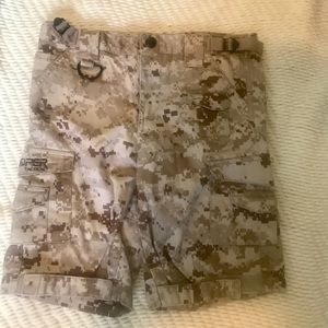 Trooper (10/ S) Boys tan camouflage shorts
